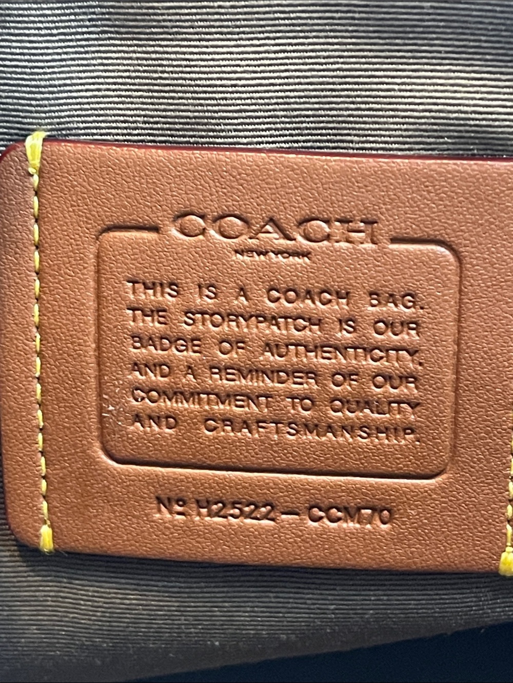 Coach H2522-CCM70 Sadie Satchel Taupe Crossgrain Leather Crossbody Bag - Picture 3 of 9